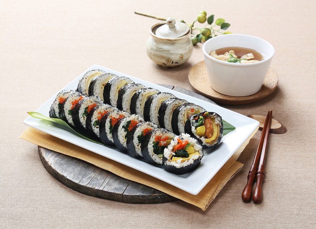 Korean rice rolls